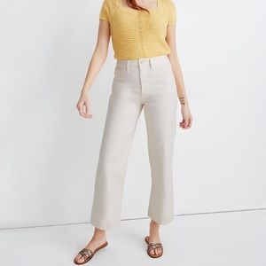 Madewell Slim Emmett Full Length Crop Pants